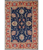 Ziegler 4'6'' X 6'9'' Hand-Knotted Wool Rug 4'6'' x 6'9'' (135 X 203) / Blue / N/A