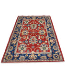 Ziegler 4'1'' X 5'10'' Hand-Knotted Wool Rug 4'1'' x 5'10'' (123 X 175) / Red / N/A