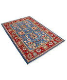 Ziegler 4'2'' X 6'3'' Hand-Knotted Wool Rug 4'2'' x 6'3'' (125 X 188) / Blue / N/A