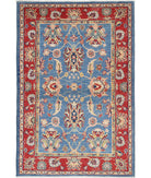 Ziegler 4'2'' X 6'3'' Hand-Knotted Wool Rug 4'2'' x 6'3'' (125 X 188) / Blue / N/A