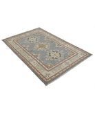 Ziegler 4'0'' X 6'1'' Hand-Knotted Wool Rug 4'0'' x 6'1'' (120 X 183) / Grey / N/A