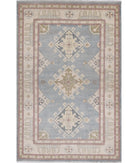 Ziegler 4'0'' X 6'1'' Hand-Knotted Wool Rug 4'0'' x 6'1'' (120 X 183) / Grey / N/A