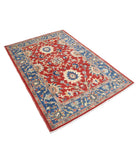 Ziegler 4'2'' X 6'0'' Hand-Knotted Wool Rug 4'2'' x 6'0'' (125 X 180) / Red / N/A