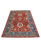 Ziegler 4'2'' X 6'0'' Hand-Knotted Wool Rug 4'2'' x 6'0'' (125 X 180) / Red / N/A