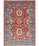 Ziegler 4'2'' X 6'0'' Hand-Knotted Wool Rug 4'2'' x 6'0'' (125 X 180) / Red / N/A