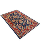 Ziegler 4'0'' X 6'0'' Hand-Knotted Wool Rug 4'0'' x 6'0'' (120 X 180) / Blue / N/A