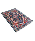 Ziegler 3'4'' X 4'10'' Hand-Knotted Wool Rug 3'4'' x 4'10'' (100 X 145) / Blue / N/A