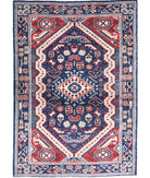 Ziegler 3'4'' X 4'10'' Hand-Knotted Wool Rug 3'4'' x 4'10'' (100 X 145) / Blue / N/A