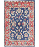 Ziegler 3'3'' X 4'10'' Hand-Knotted Wool Rug 3'3'' x 4'10'' (98 X 145) / Blue / N/A