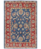 Ziegler 3'4'' X 4'9'' Hand-Knotted Wool Rug 3'4'' x 4'9'' (100 X 143) / Blue / N/A