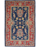 Ziegler 3'4'' X 5'1'' Hand-Knotted Wool Rug 3'4'' x 5'1'' (100 X 153) / Blue / N/A