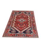 Ziegler 3'3'' X 4'1'' Hand-Knotted Wool Rug 3'3'' x 4'1'' (98 X 123) / Red / N/A