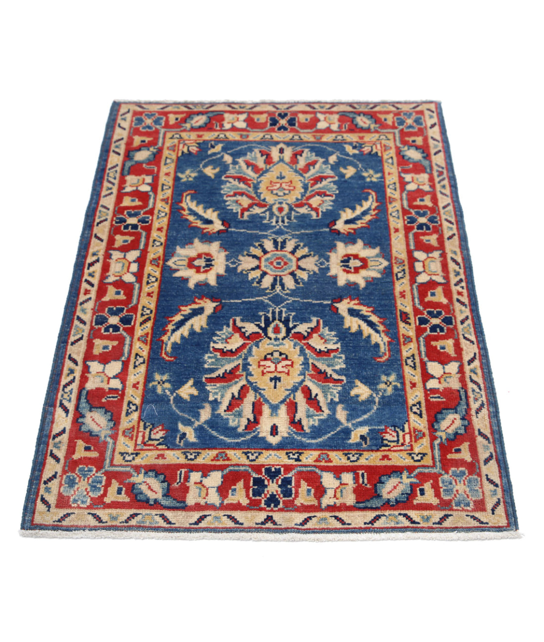 Ziegler 2'8'' X 3'10'' Hand-Knotted Wool Rug 2'8'' x 3'10'' (80 X 115) / Blue / N/A