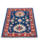 Ziegler 2'1'' X 2'10'' Hand-Knotted Wool Rug 2'1'' x 2'10'' (63 X 85) / Blue / N/A