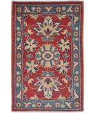 Ziegler 2'2'' X 3'2'' Hand-Knotted Wool Rug 2'2'' x 3'2'' (65 X 95) / Red / N/A