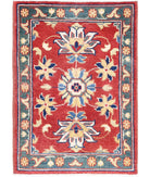 Ziegler 2'1'' X 2'10'' Hand-Knotted Wool Rug 2'1'' x 2'10'' (63 X 85) / Red / N/A