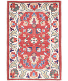 Ziegler 2'0'' X 2'11'' Hand-Knotted Wool Rug 2'0'' x 2'11'' (60 X 88) / Red / N/A