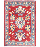 Ziegler 2'0'' X 2'10'' Hand-Knotted Wool Rug 2'0'' x 2'10'' (60 X 85) / Red / N/A