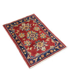 Ziegler 2'0'' X 2'10'' Hand-Knotted Wool Rug 2'0'' x 2'10'' (60 X 85) / Red / N/A