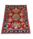 Ziegler 2'0'' X 2'10'' Hand-Knotted Wool Rug 2'0'' x 2'10'' (60 X 85) / Red / N/A