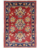 Ziegler 2'0'' X 2'10'' Hand-Knotted Wool Rug 2'0'' x 2'10'' (60 X 85) / Red / N/A