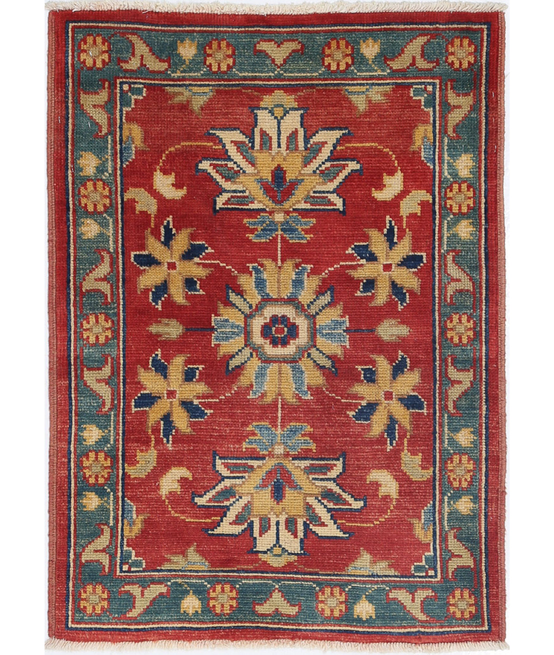 Ziegler 2'2'' X 3'0'' Hand-Knotted Wool Rug 2'2'' x 3'0'' (65 X 90) / Red / N/A