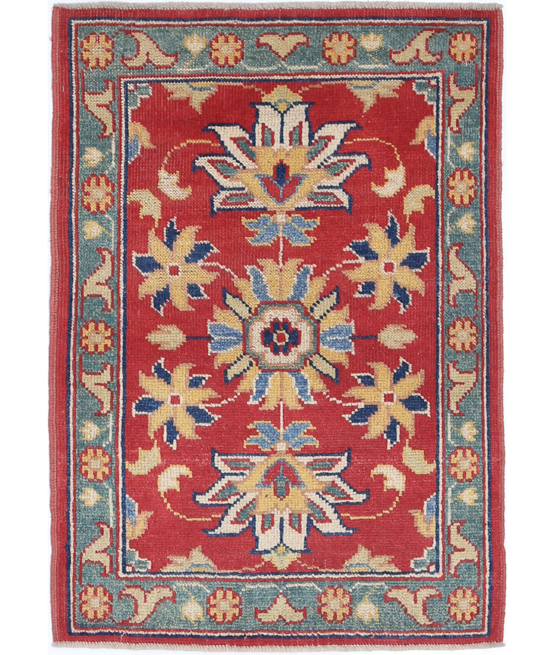 Ziegler 2'1'' X 3'0'' Hand-Knotted Wool Rug 2'1'' x 3'0'' (63 X 90) / Red / N/A