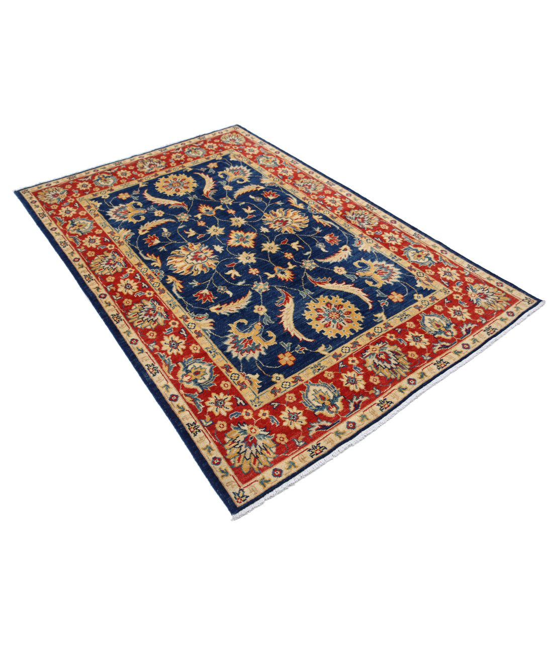 Ziegler 4'9'' X 7'1'' Hand-Knotted Wool Rug 4'9'' x 7'1'' (143 X 213) / Blue / N/A