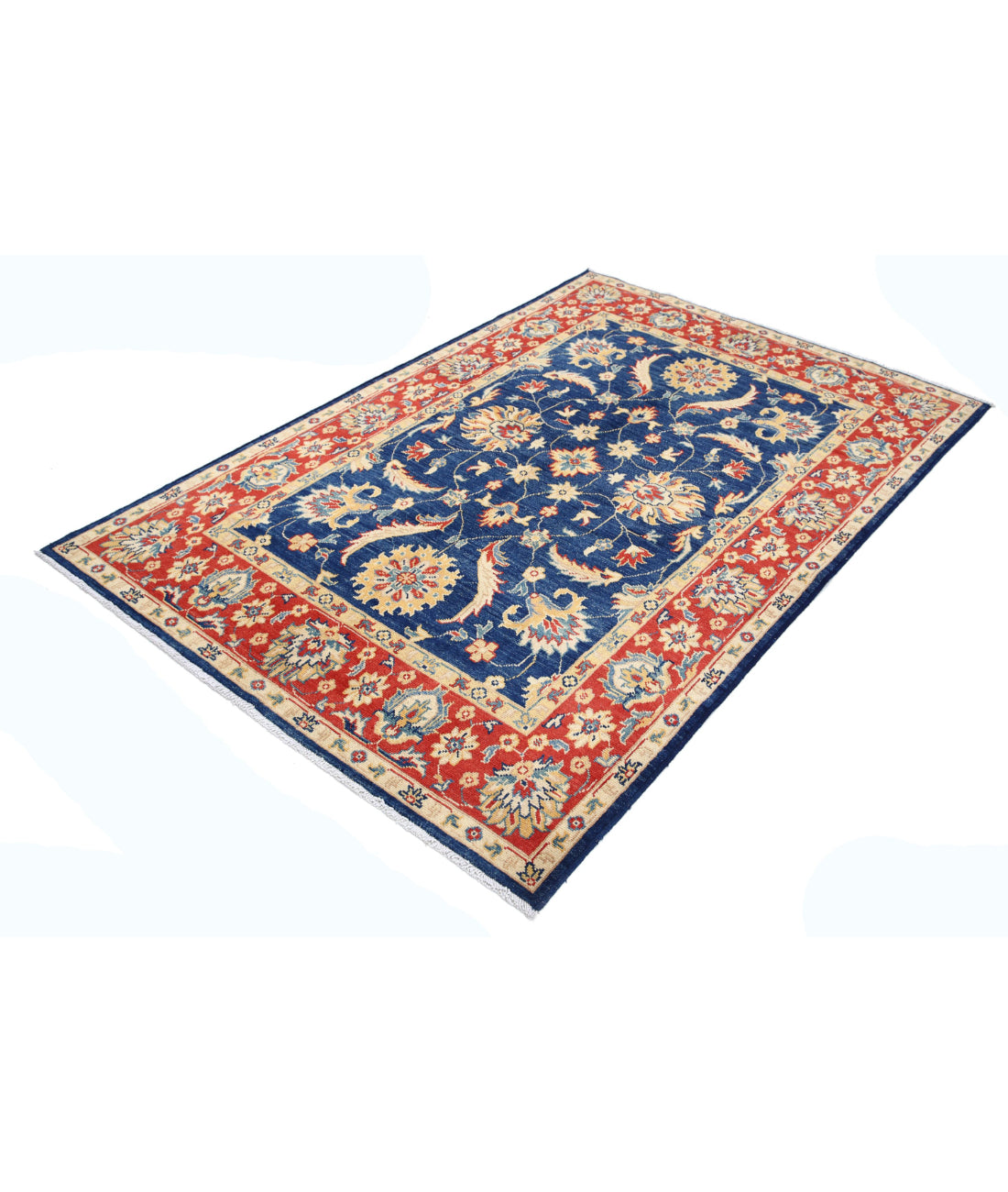 Ziegler 4'9'' X 7'1'' Hand-Knotted Wool Rug 4'9'' x 7'1'' (143 X 213) / Blue / N/A