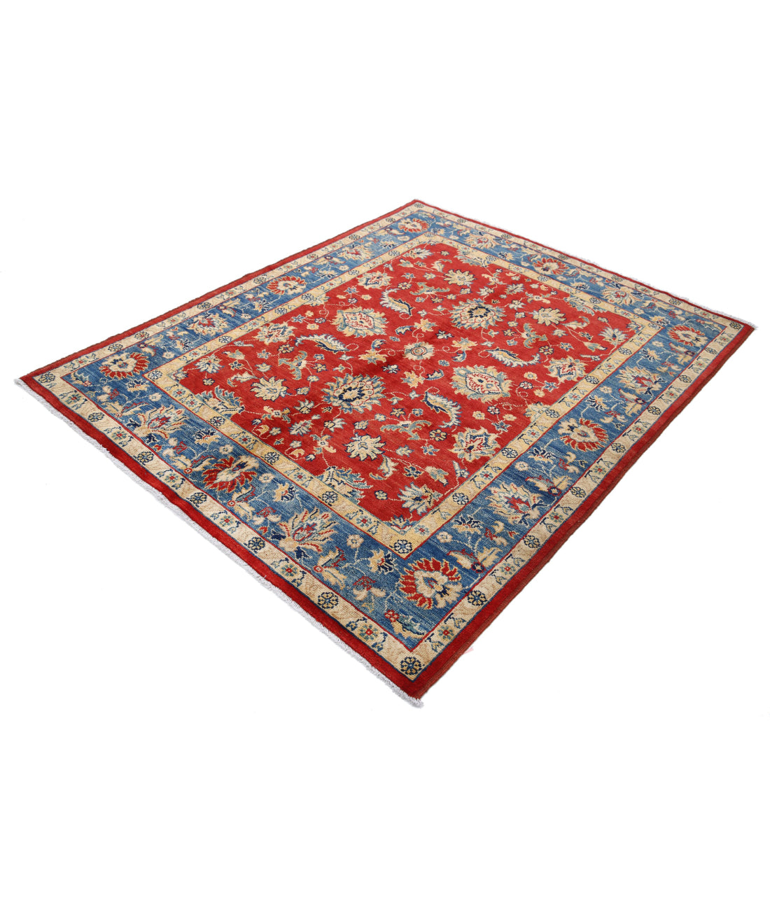 Ziegler 5'0'' X 6'4'' Hand-Knotted Wool Rug 5'0'' x 6'4'' (150 X 190) / Red / N/A