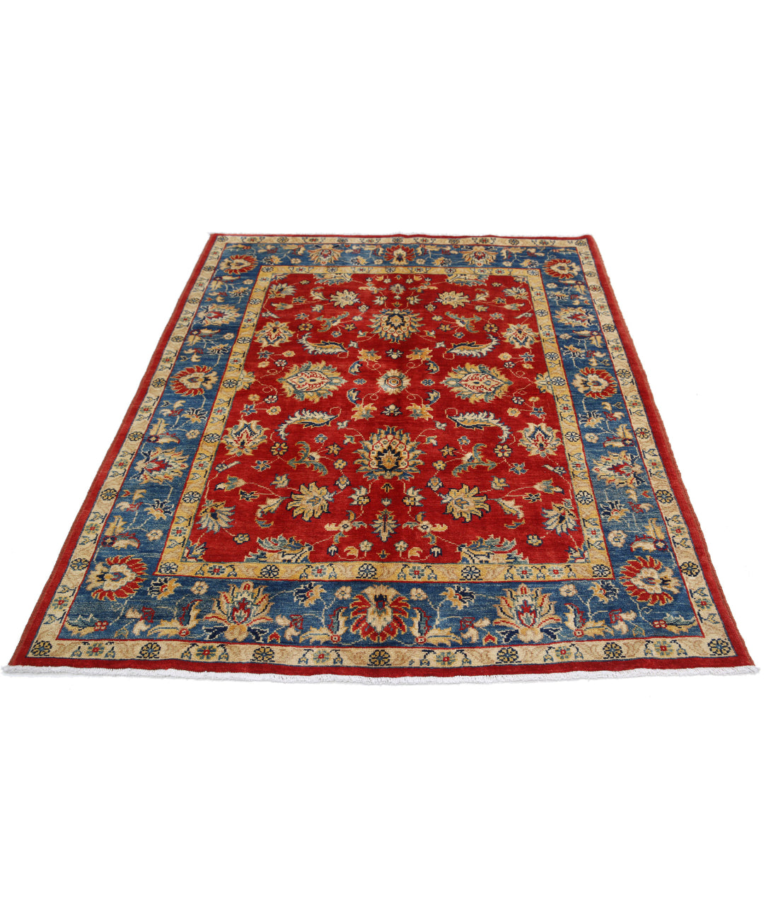 Ziegler 5'0'' X 6'4'' Hand-Knotted Wool Rug 5'0'' x 6'4'' (150 X 190) / Red / N/A