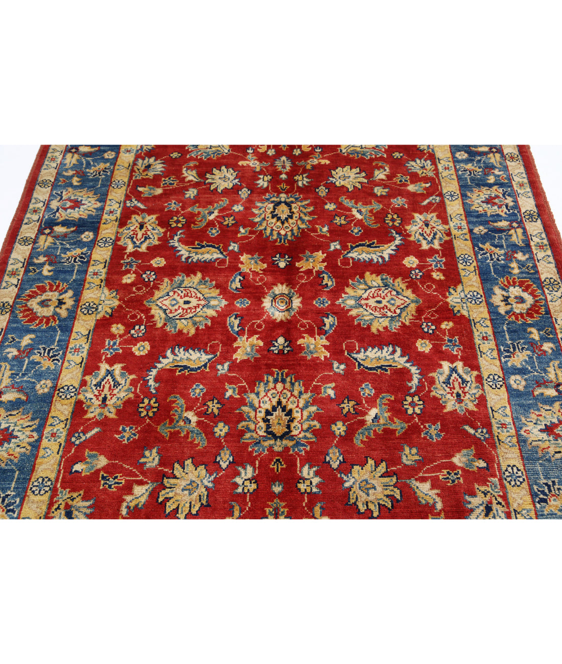 Ziegler 5'0'' X 6'4'' Hand-Knotted Wool Rug 5'0'' x 6'4'' (150 X 190) / Red / N/A