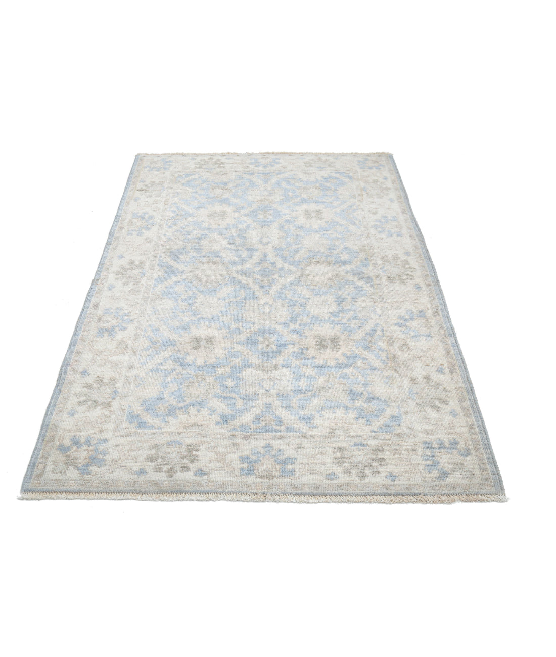 Ziegler 3'11'' X 5'10'' Hand-Knotted Wool Rug 3'11'' x 5'10'' (118 X 175) / Blue / N/A