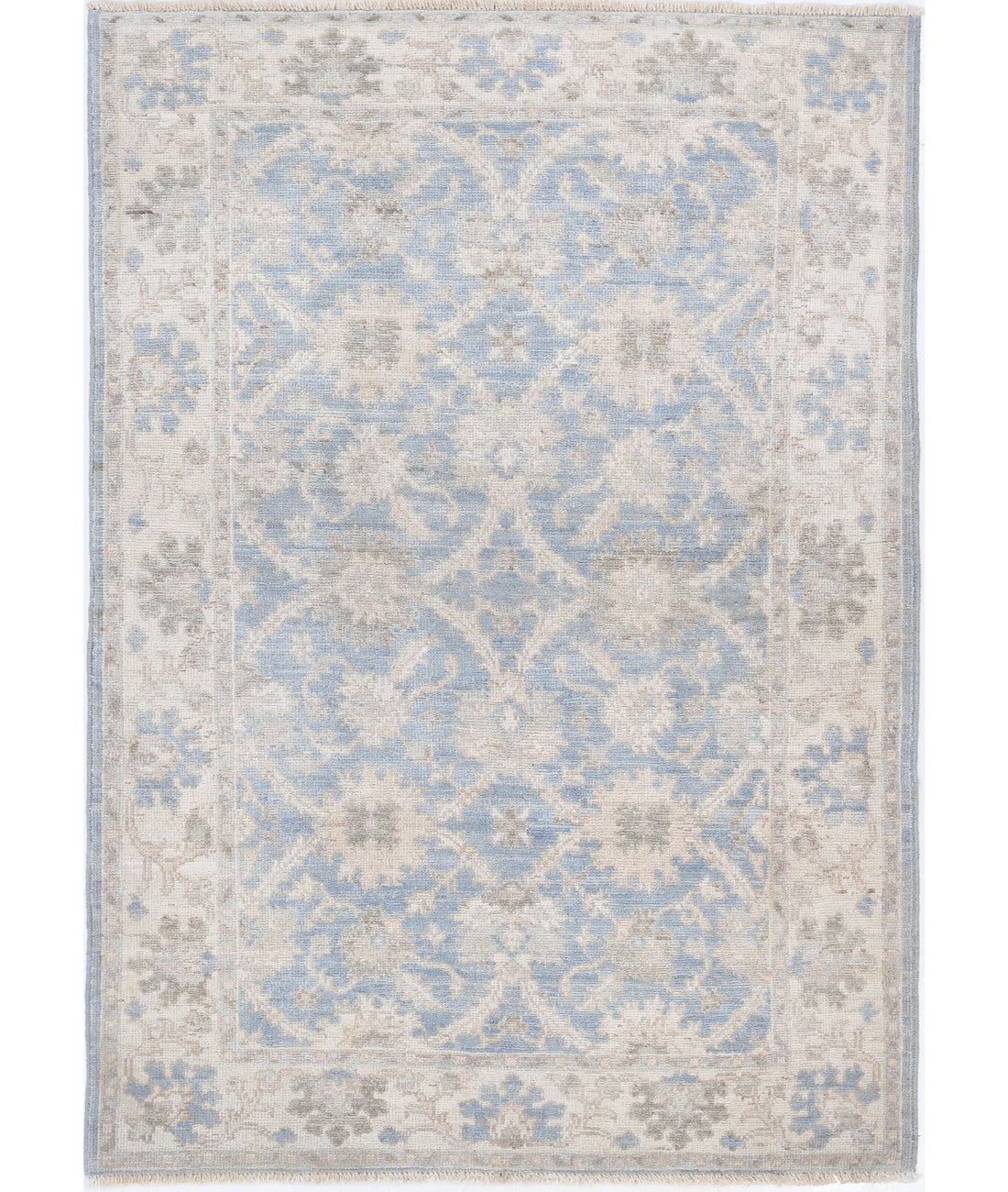 Ziegler 3'11'' X 5'10'' Hand-Knotted Wool Rug 3'11'' x 5'10'' (118 X 175) / Blue / N/A