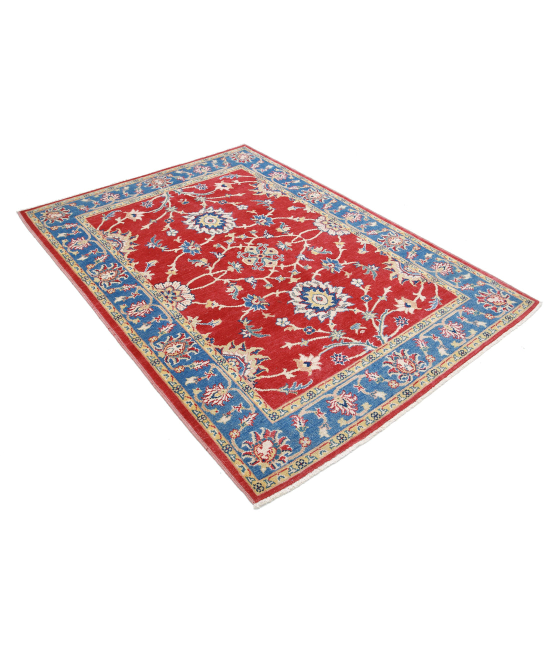 Ziegler 5'1'' X 6'1'' Hand-Knotted Wool Rug 5'1'' x 6'1'' (153 X 183) / Red / N/A