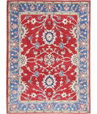 Ziegler 5'1'' X 6'1'' Hand-Knotted Wool Rug 5'1'' x 6'1'' (153 X 183) / Red / N/A