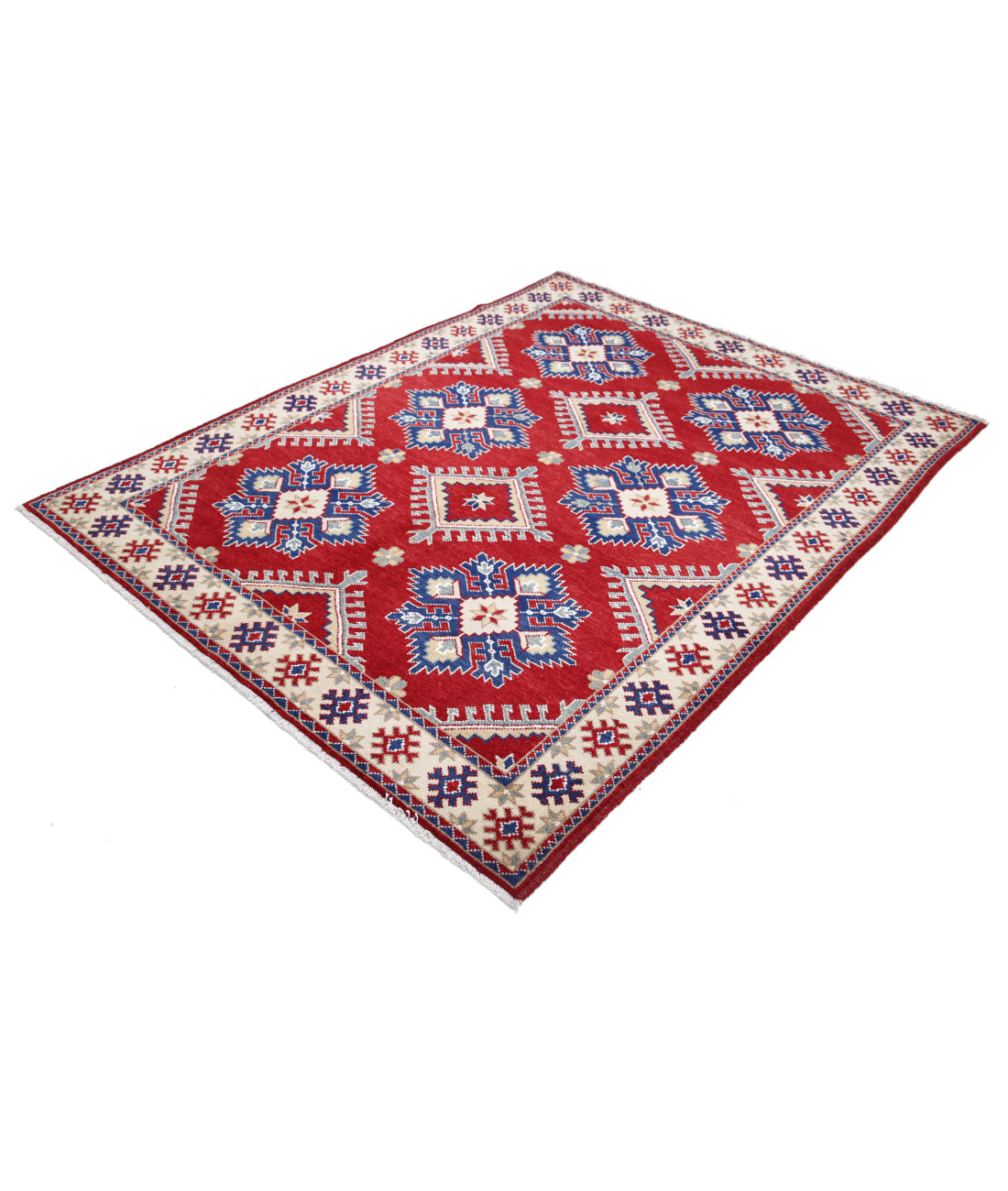 Ziegler 5'3'' X 6'10'' Hand-Knotted Wool Rug 5'3'' x 6'10'' (158 X 205) / Red / N/A