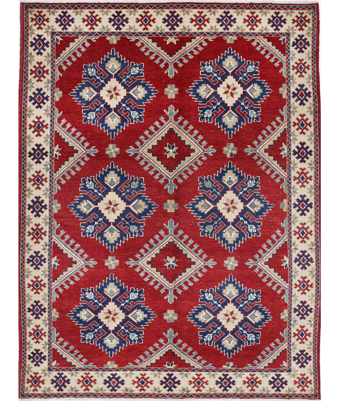 Ziegler 5'3'' X 6'10'' Hand-Knotted Wool Rug 5'3'' x 6'10'' (158 X 205) / Red / N/A