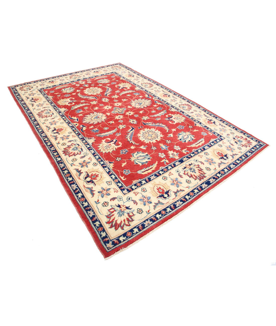 Ziegler 6'6'' X 9'8'' Hand-Knotted Wool Rug 6'6'' x 9'8'' (195 X 290) / Red / N/A