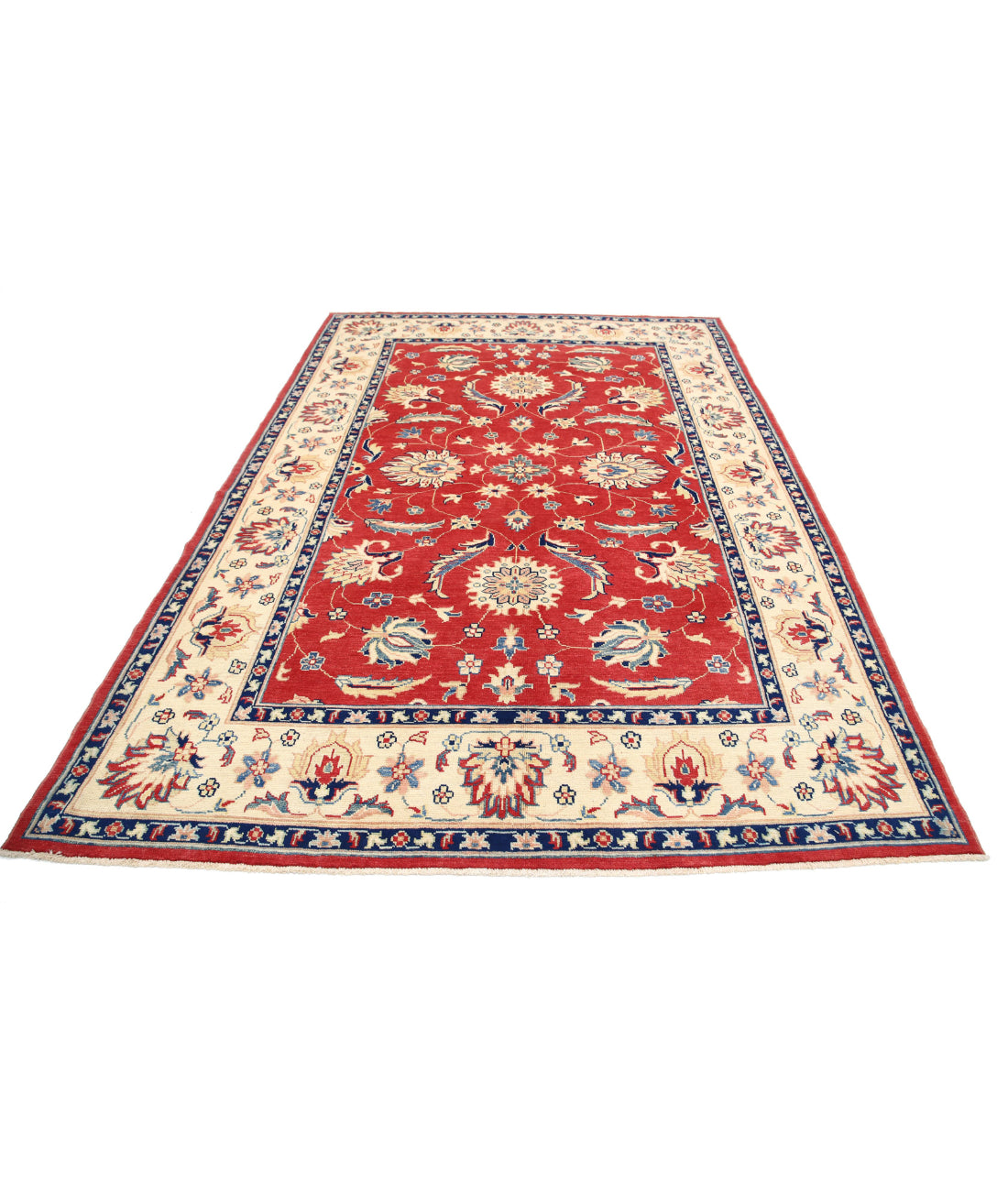 Ziegler 6'6'' X 9'8'' Hand-Knotted Wool Rug 6'6'' x 9'8'' (195 X 290) / Red / N/A