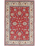 Ziegler 6'7'' X 9'11'' Hand-Knotted Wool Rug 6'7'' x 9'11'' (198 X 298) / Red / N/A