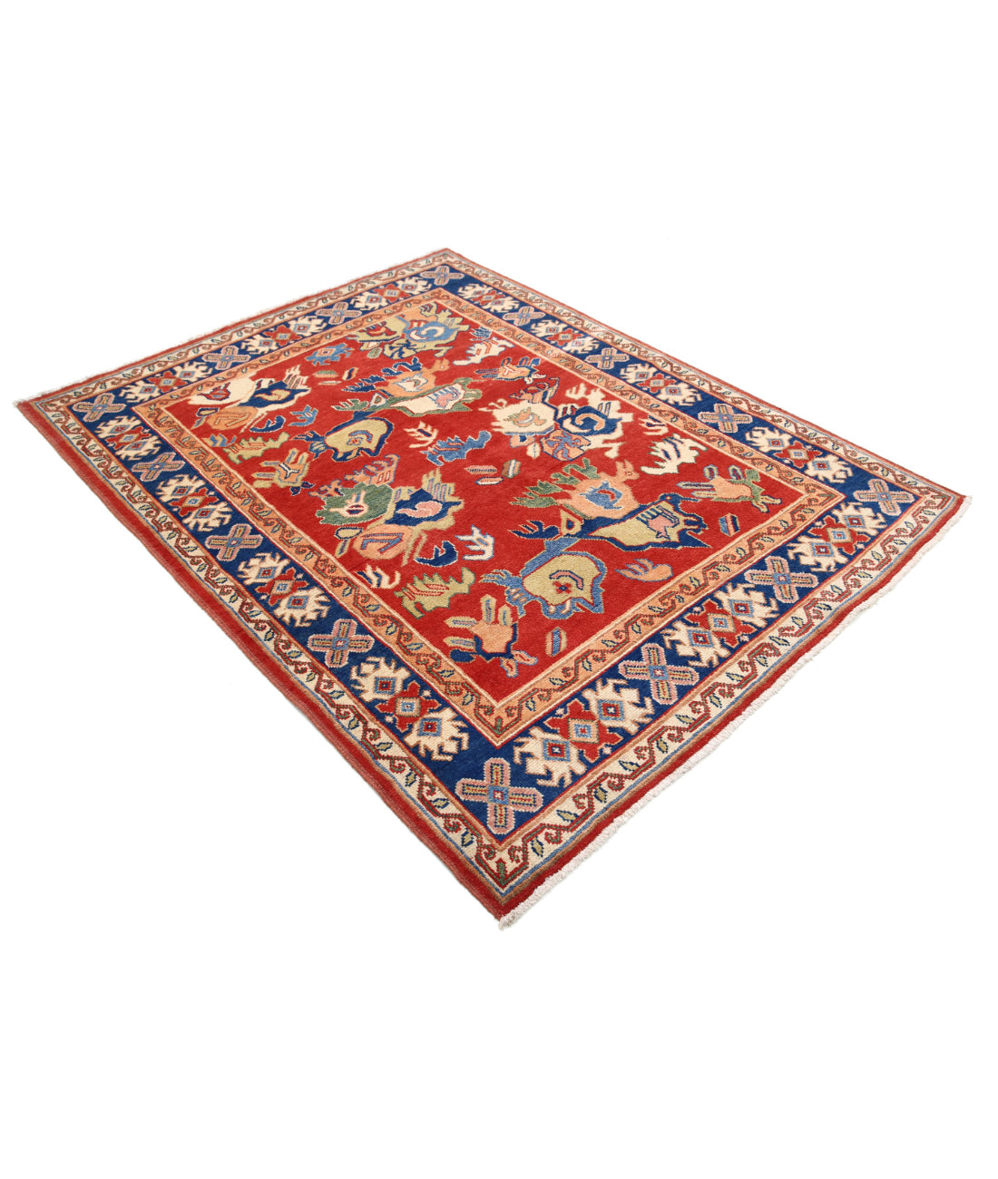 Ziegler 5'0'' X 6'4'' Hand-Knotted Wool Rug 5'0'' x 6'4'' (150 X 190) / Red / N/A