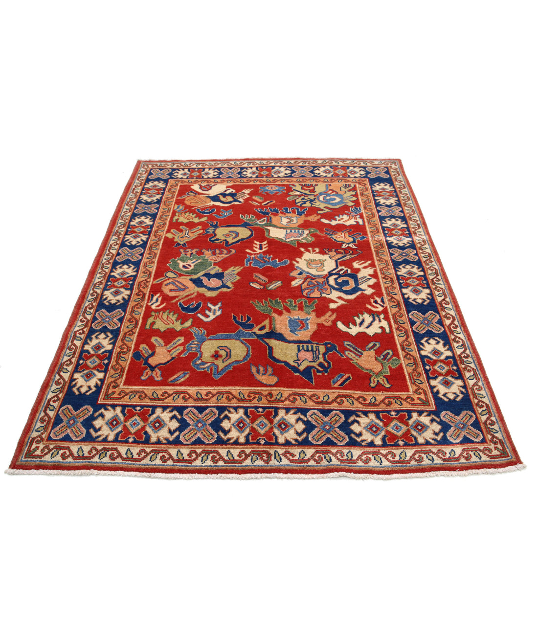 Ziegler 5'0'' X 6'4'' Hand-Knotted Wool Rug 5'0'' x 6'4'' (150 X 190) / Red / N/A