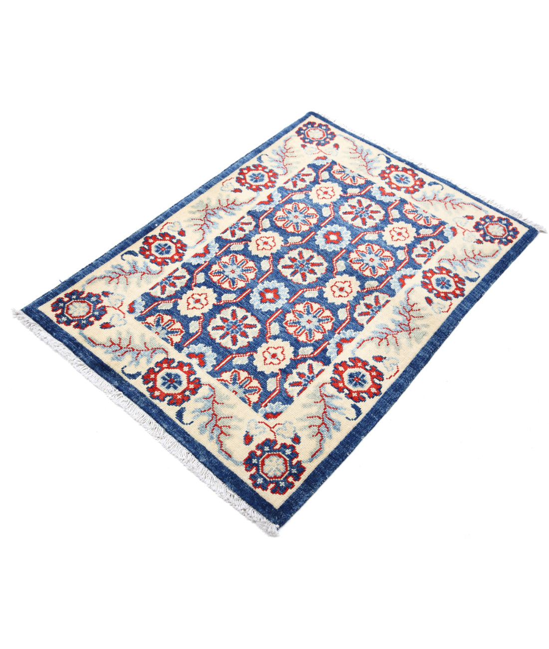 Ziegler 2'6'' X 3'7'' Hand-Knotted Wool Rug 2'6'' x 3'7'' (75 X 108) / Blue / N/A