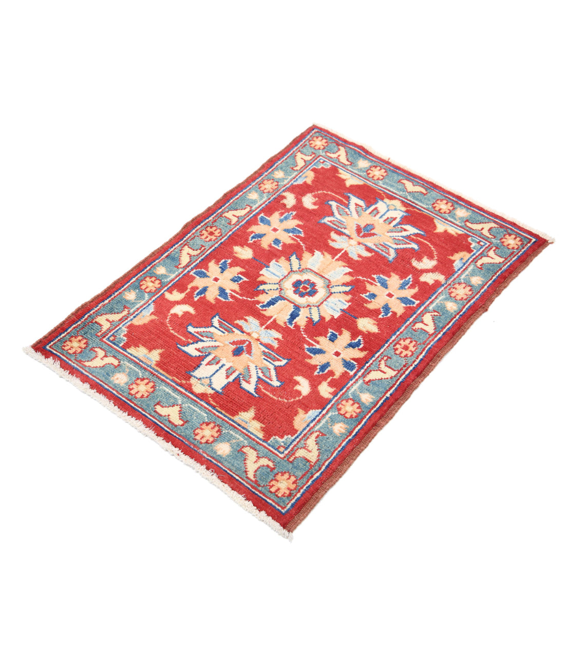 Ziegler 2'0'' X 2'11'' Hand-Knotted Wool Rug 2'0'' x 2'11'' (60 X 88) / Red / N/A