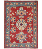 Ziegler 2'0'' X 2'11'' Hand-Knotted Wool Rug 2'0'' x 2'11'' (60 X 88) / Red / N/A