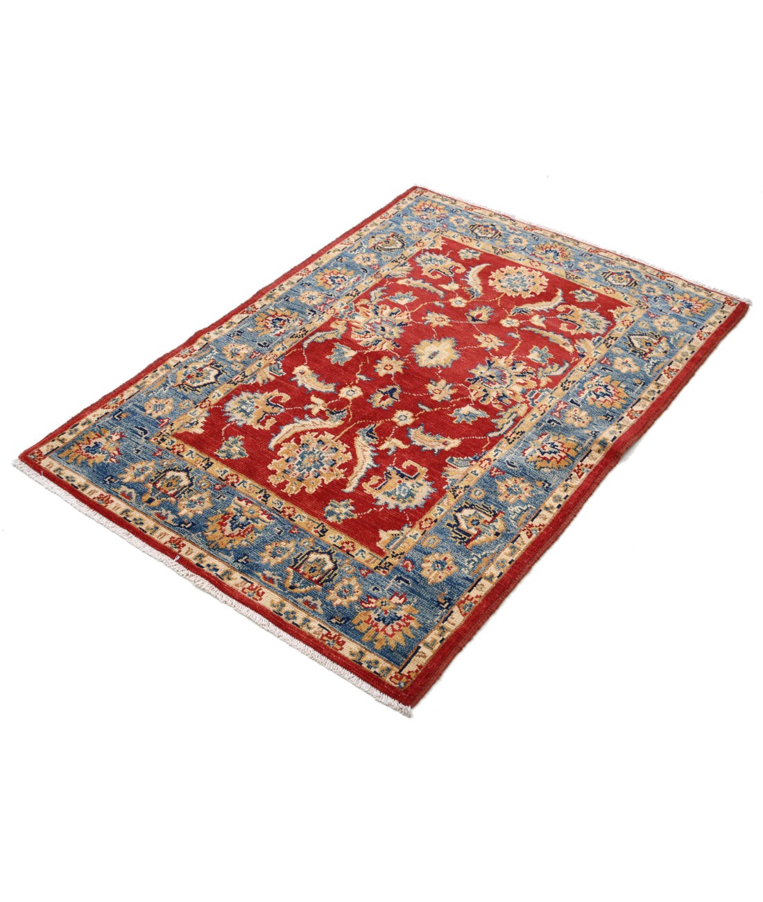 Ziegler 3'4'' X 4'9'' Hand-Knotted Wool Rug 3'4'' x 4'9'' (100 X 143) / Red / N/A