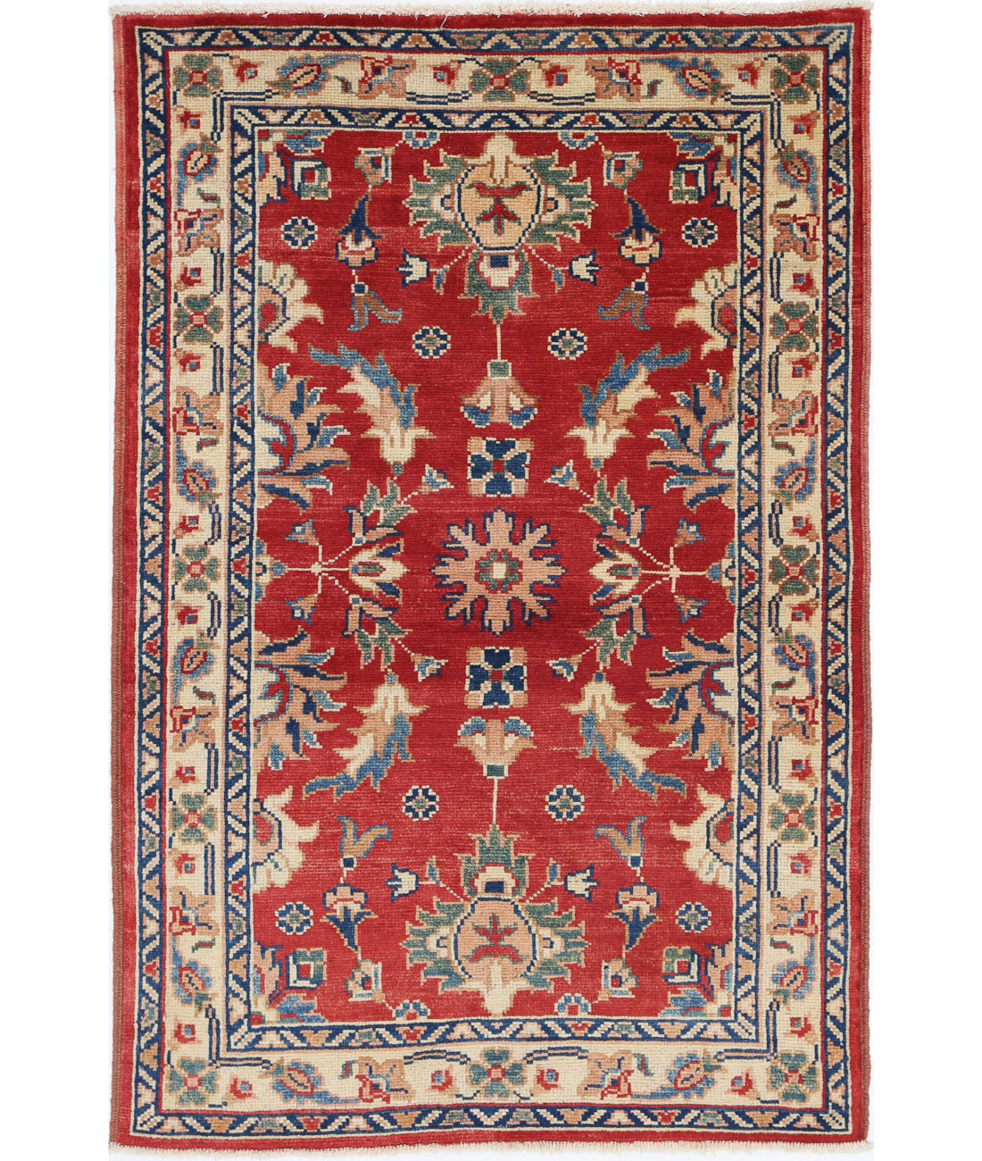 Ziegler 3'1'' X 4'9'' Hand-Knotted Wool Rug 3'1'' x 4'9'' (93 X 143) / Red / N/A