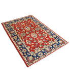 Ziegler 4'0'' X 5'10'' Hand-Knotted Wool Rug 4'0'' x 5'10'' (120 X 175) / Red / N/A