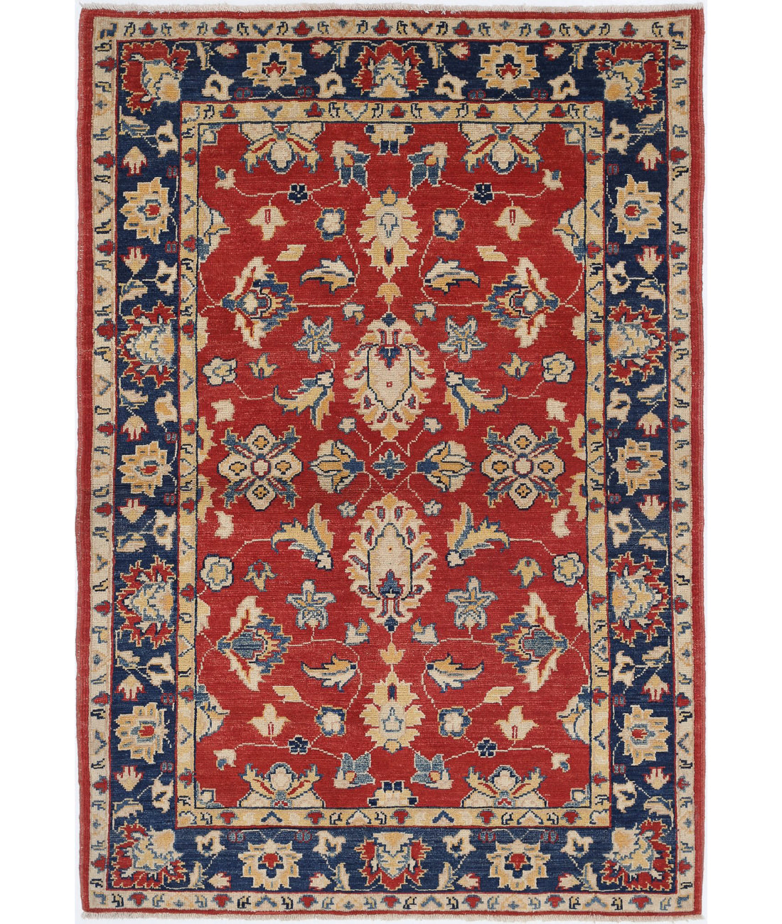 Ziegler 3'10'' X 5'8'' Hand-Knotted Wool Rug 3'10'' x 5'8'' (115 X 170) / Red / N/A